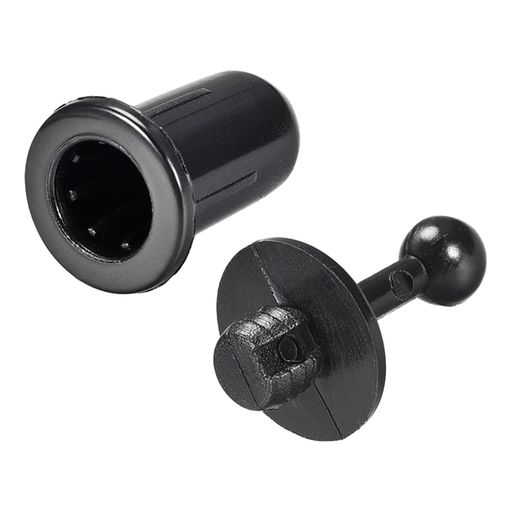 Rebowerスピーカー用小型ペグキット耐久性のあるペグ小型スピーカーやブックシェルフボックス用直径6mm/黒/12セット