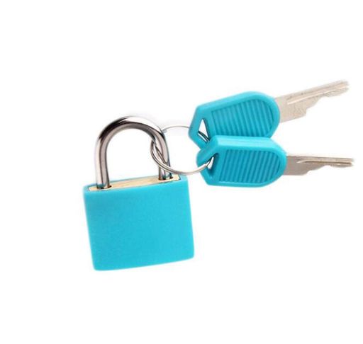 HJ南京錠セキュリティロック小型ミニロックダイアリーかわいい盗難防止用ステンレス鋼製旅行用室内用(1..