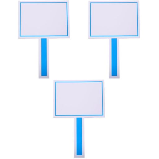 Ciieeo3個セットフォームスコアボード書き消し可能20X12インチ手持ち式ミニ得点板オークション審査員用..