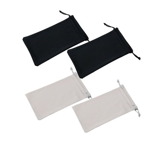 [LUYING]巾着袋メガネケース4枚セット2色マイクロファイバー18x9.5cmやわらかいひっかき防止袋小物入れ..