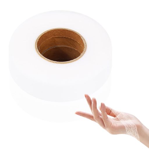 XIAOBUDINGアイロンテープ洗濯可能布用熱接着裾上げ衣装製作補修糸も針も不要簡単に接着できる両面接着シート手芸用布ボンドお手軽裁縫テープ幅25mm長さ約50m簡単裁縫道具不要ホワイト