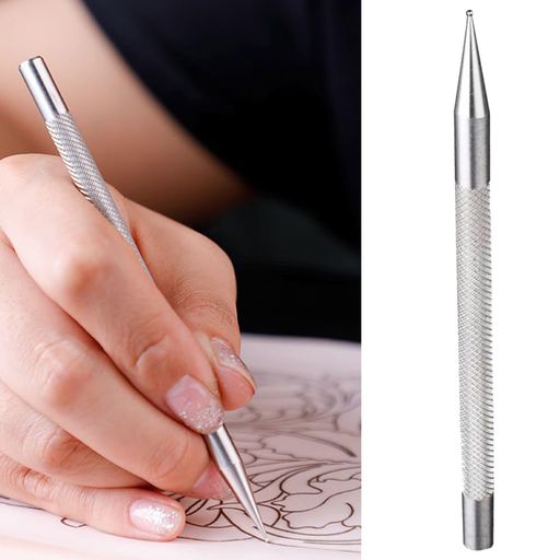 Forahome鉄筆レザーストロークペンエンボッシング位置決めペンペーパークラフトレザーアート折り目をつ..