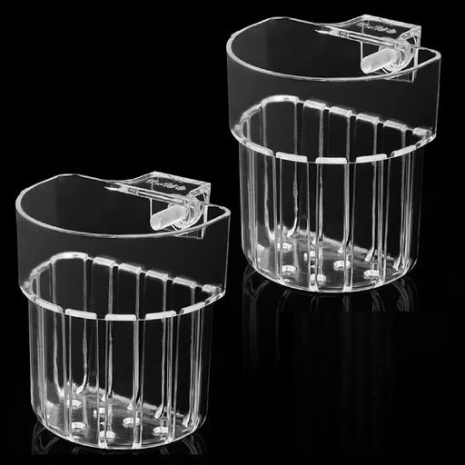 seimeinoki2点セット水槽プラントホルダー植物ホルダー水草カップ透明半円フック付き水生植物カップ水族館装飾植物ポットアクアリウムプラントホルダー植木鉢水槽アクアポニック植物栽…