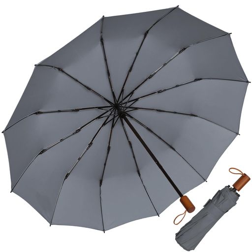 【軽量*携帯便利】折りたたんだ厚さはわずか6cm、長さは30cm、重さは約355gです。超コンパクトボディ使用?携帯に便利!全天候対応でき、雨の日も雪の日も使えます。男女兼用手動開閉折り畳み傘。通学、通勤、遠足、旅行出張などの場合がご利用できます。 【12本骨設計&amp;強風耐久性傘】12本骨で設計された頑丈な折りたたみ傘です。アルミ合金中棒とガラス繊維傘骨を採用し、強度が高く、豪雨、強風にも安心できます。傘の部分が強風で裏返っても元に戻ります。安易に折れたり曲がったりする心配ありません。 【超撥水折りたたみ傘】210T高密度の撥水加工材料で作られ、雨が珠のように丸くなり転がり落ちます。普通の傘より撥水性が優れ、軽く振るだけで雨水を振り払えます。長い間使用しても雨の染み込みが気にならなくなりました。電車内等の公共の場では人にご迷惑を掛けません。また防汚効果もあり、汚れにも強い生地です。 【天然木製の手元】機能性のみではなく、シンプルなデザインで合わせやすいです。天然木で作された柄の部分が高級感を演出しています。 【プレゼントにもオススメ】使う人に優しい快適性・高度な安全性・優れた耐久性を追求し続きます。