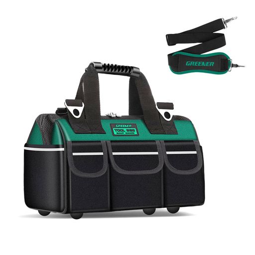 MATSURIAツールバッグ工具カバン工具入れ工具バッグ工具差し入れ道具収納肩掛けベルト付き軽量丈夫仕分..