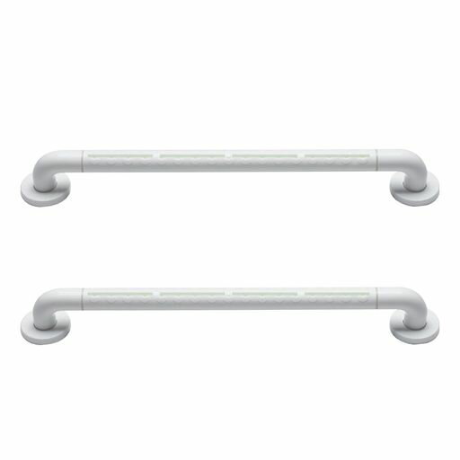 風呂手すり、浴槽手すり、2個セット【大型発光ライトの強化版パイプ径35mm】入浴用手摺ステンレスチュ..