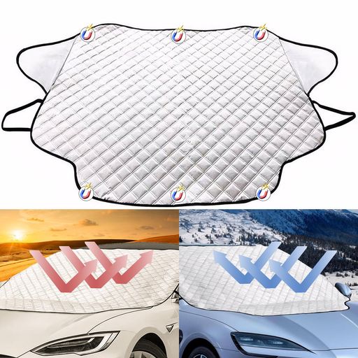 ANZOBENフロントカバー車カーフロントカバーサンシェード日よけ厚手5重構造撥水加工内蔵磁石霜よけ凍結..