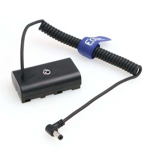 EonvicNP-F970NP-F960NP-F770/F750/F550ダミーバッテリーDCカプラースプリングケーブルビデオLEDライト..