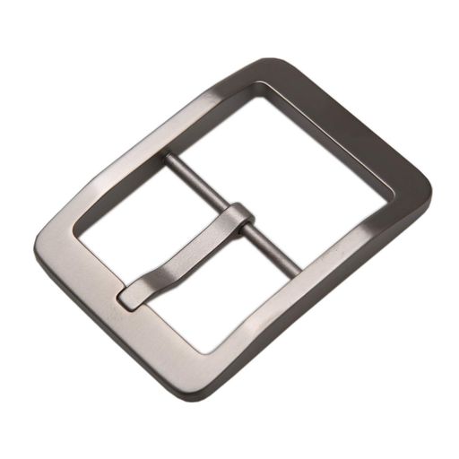 kokoungkuanメンズベルト交換用バックルチタン製35mm尾錠バックルのみシルバーレザークラフト金具(日字..