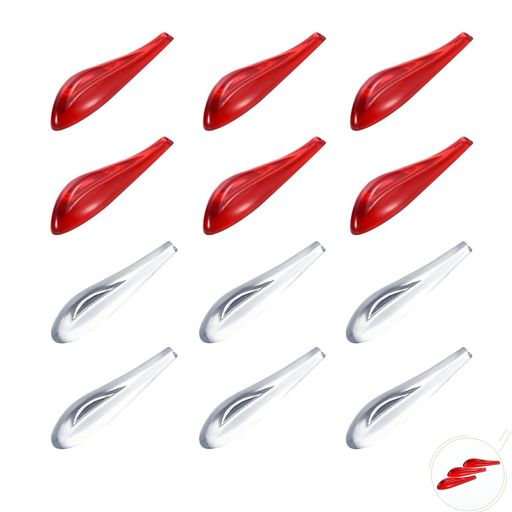 Mirhuaボルテックスジェネレーター12パックノイズ低減衝突防止簡単取り付けカーエクステリアカーアクセ..