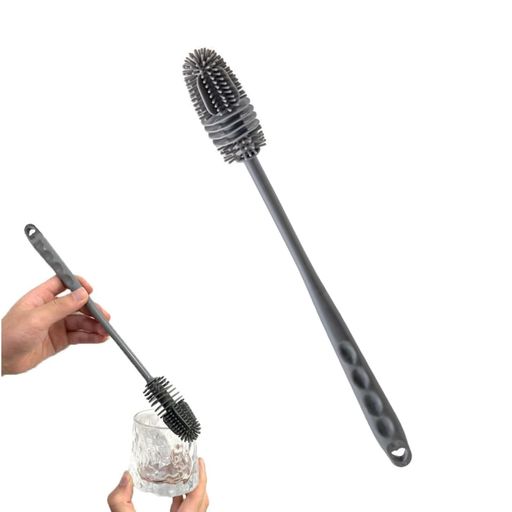 BLOOPICボトルブラシ長柄隙間洗いコップブラシ効率的な洗浄抗菌傷つけない断熱カップ洗浄器家庭用スポ..