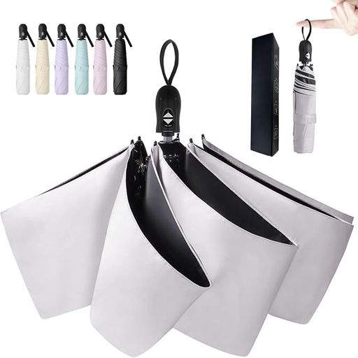 AYO日傘超軽量UVカット率100%完全遮光遮熱ワンタッチ自動開閉折りたたみ傘コンパクト折り畳み日傘紫外線遮断耐風撥水晴雨兼用携帯便利メンズレディース男女兼用暑さ対策母の日父の日ギ…