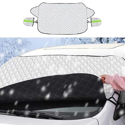 nacyvcosフロントガラスカバー車凍結防止カバー車サンシェード雪対策防水折り畳み収納袋付き四季適用日..