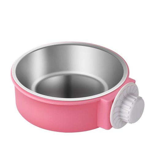 INOOMPペットボウルハンガーゲージ用ペット食器餌入れ猫犬うさぎ小動物用給食器ウォーターボウルケージ..