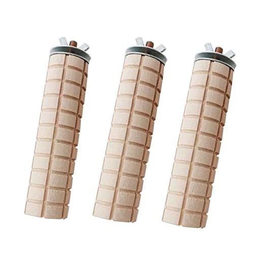 かじり木コーン型オウムハムスター小動物ウサギ噛むおもちゃ鳥のおもちゃペット用品止まり木インコ[3個..