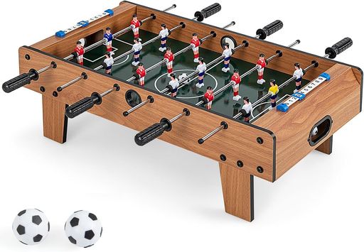 サッカー盤卓上サッカーゲームテーブルおもちゃ幅70x奥行36x高さ25cmリアルサッカー体感スコアボード&2個ボール付属誕生日お正月父の日ギフト家族全員大盛り上がり