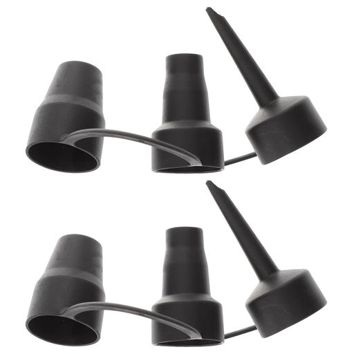 LIOOBOエアポンプノズル3チック交換用ノズル2セット空気入れアダプター取り外し可能なエアインフレータ..