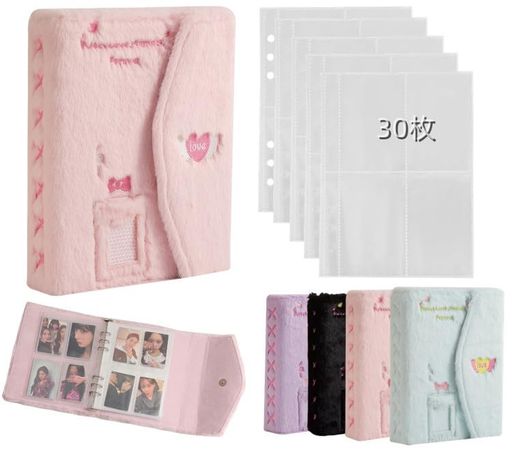 トレカケースa5推し活ファイル韓国大容量コレクトブック4ポケット両面収納リフィル30枚入り240枚収納カ..