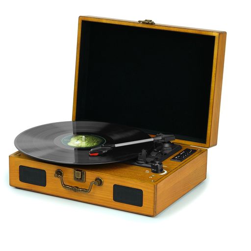 D&LSOULレコードプレーヤーBluetooth送信・受信USB/SD録音・再生スピーカー内蔵RCAでスピーカー繋ぎ33/45/78回転・7/10/12インチレコード対応日本語説明書スペア針付属