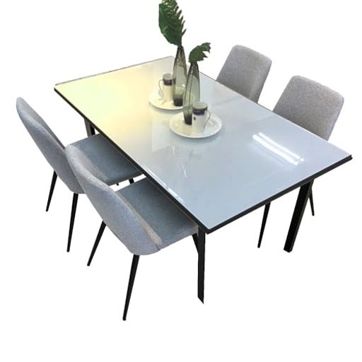 アルファタカバダイニングテーブルセット4人用150cmガラスガラス天板ダイニング4人掛け4人用食卓テーブ..