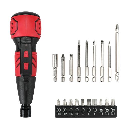 【USB充電式】KITLUCK4V電動ドライバー小型携帯手持ちmicroUSB充電人間工学設計高輝度LEDライト正逆転..