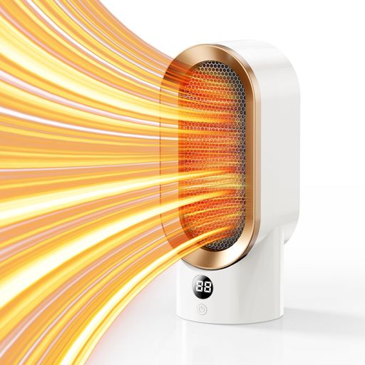 セラミックヒーター小型800W電気ヒーター速暖省エネ静音セラミックファンヒーター転倒OFF過熱保護暖房器具操作簡単ダイヤル式足元デスク下脱衣所/トイレ/寝室/車中泊/キッチン/職場/キ…