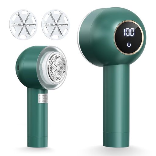 BCQ毛玉取り電動けだまとり【2025年アップグレード版】高速回転する6枚刃3段階調節LEDディスプレイ省エ..