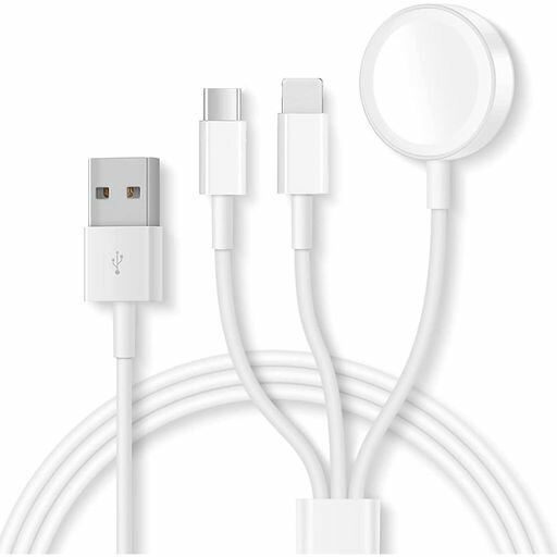 A-ppleWatch用充電器【2024最新アップグレード版】アップ-ルウォッチ充電器a-ppleWatch充電ケーブル3in1磁気充電器Series9/8/7/6/SE/5/4/3/2/1対応全てのシリーズ対応(2)