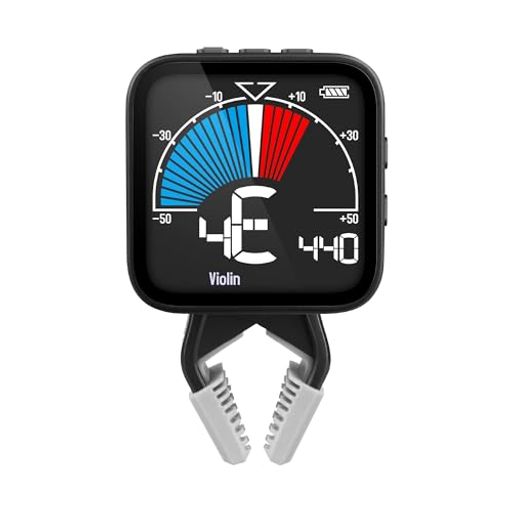 チューナー、メトロノーム、トーンジェネレーターの3機能を搭載し、ヴァイオリン用に設計されたクリップオンタイプの充電式”3-in-1”メトロチューナー 5つのチューニングモードクロマチック、ヴァイオリン、ヴィオラ、チェロ、ダブルベース)とどんな環境でも見やすい大型カラーLCDディスプレイ ヴァイオリン/ヴィオラ/チェロ専用に設計されたクリップ 4つのサウンドを切り替え可能なメトロノーム(ボーカルカウント、機械式メトロノーム、カウベル、電子メトロノーム)と様々な確認に使用可能なトーンジェネレーター 繰り返し利用可能な充電式電池を内蔵