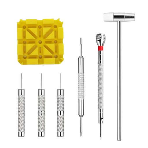 FineGood時計工具時計ベルト調整工具セット7点セットウォッチストラップリムーバーブレスレットアジャスター時計修理工具腕時計ピン抜き工具収納便利耐久性