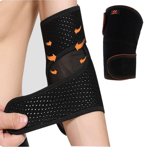 ひじサポーターテニス肘サポーターエルボーバンド加压式左右兼用メッシュ通気性スポーツゴルフ野球パソ..