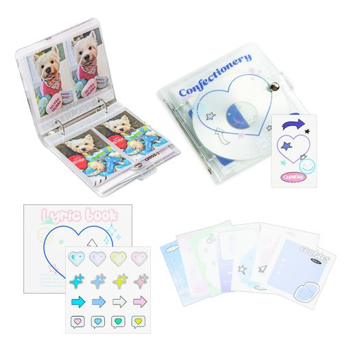 トレカケースCD収納ポケット付きコレクトブックカードファイル3インチの写真80枚収納可能トレカケース..