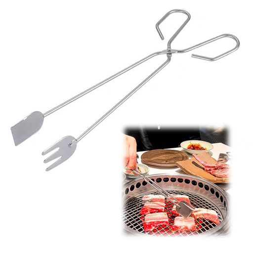 Doyimeキッチントングステンレス三角トング焼肉トング【ミラー仕上】多用途調理ツールケーキトングロック式収納便利食器洗い機対応ケーキ/バーベキュー/揚げ物/焼肉/パスタ/野菜/果物キ…