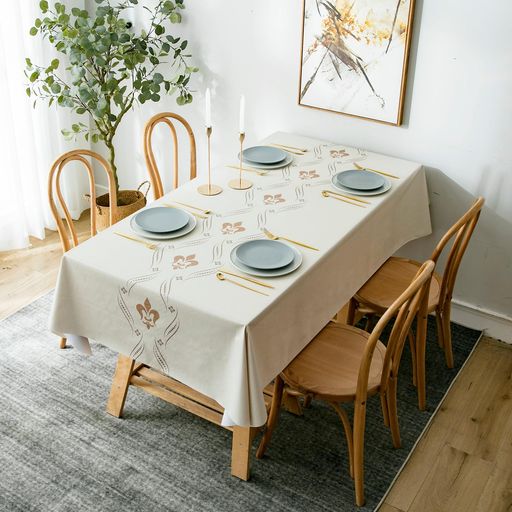 テーブルクロスPVC製おしゃれテーブルカバー食卓カバー撥水防水撥油汚れ防止傷防止滑りにくい手入れ簡..