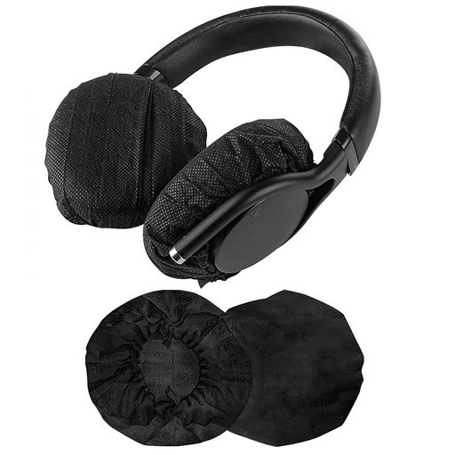 200個入(100ペア)ヘッドホンイヤーパッドヘッドホンカバー抗菌ボール形状多色不織布弾性防塵小型中型大..