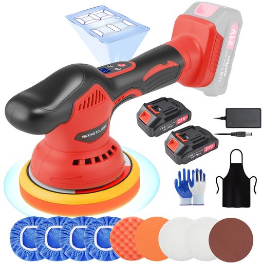 【改良強化版】電動ポリッシャーコードレスポリッシャーダブルアクション充電式21V580W8段変速6000回転..