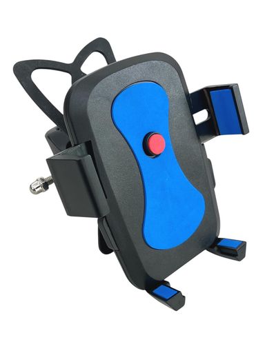 トップ(Top)ハイブリッドフォンホルダークッション付きボタンプッシュ自転車スマートフォン携帯スマホ360度回転アームとシリコンバンドでダブル固定安定落下脱落防止(4)