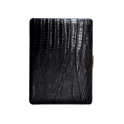 坪田パールタバコケースハンドメイドクルミ革巻きロングサイズ(100mm)9本収納/レギュラー(70mm)12本収..