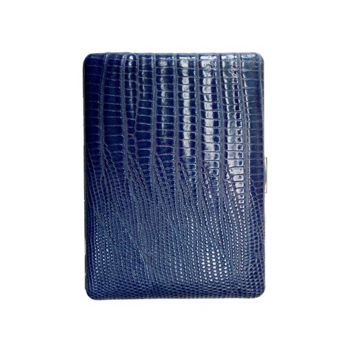 坪田パールタバコケースハンドメイドクルミ革巻きロングサイズ(100mm)9本収納/レギュラー(70mm)12本収..