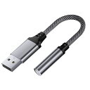 FamGiftUSB回転3.5mmイヤホンジャック変換アダプタDAC高性能TRRSイヤホンパソコンの音響、イヤホンなど3.5mmインタフェースデバイスプラグアンドプレイに広く互換性がある