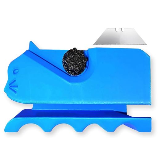 Ifukens猫爪研ぎ段ボールカッター可愛い爪研ぎ猫ダンボールカッター刃付き3Dプリント猫爪とぎ用段ボー..