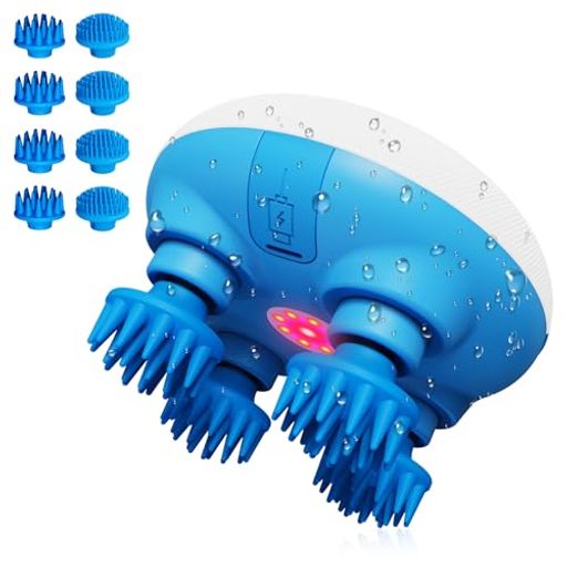 ヘッドスパ電動頭皮ブラシIP67防塵防水180g超軽量【皮膚ケア研究に基づく設計】コードレススカルプケア..