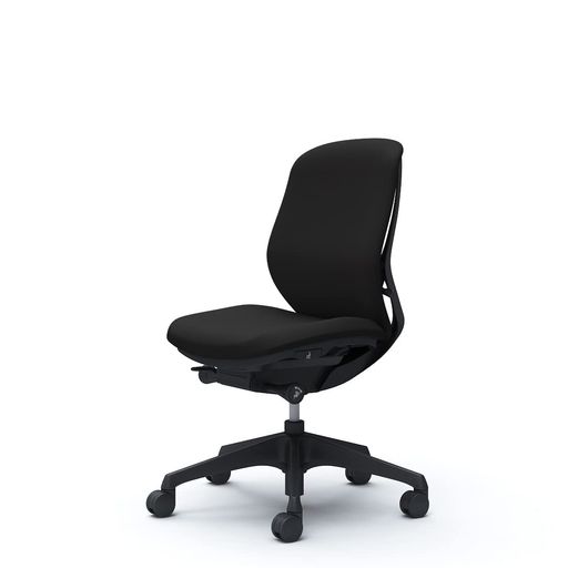 オカムラデスクチェアオフィスチェア完成品組立不要シルフィ―ローバッククッション肘無し樹脂脚ブラックフレームC633XR-FSF1ブラック