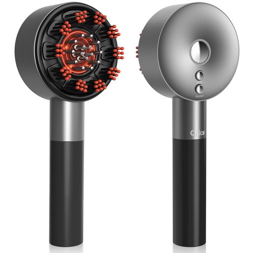 電気ブラシ電動頭皮ブラシemsブラシ電気バリブラシems微電流乾湿両用660nm赤LED3つのモード