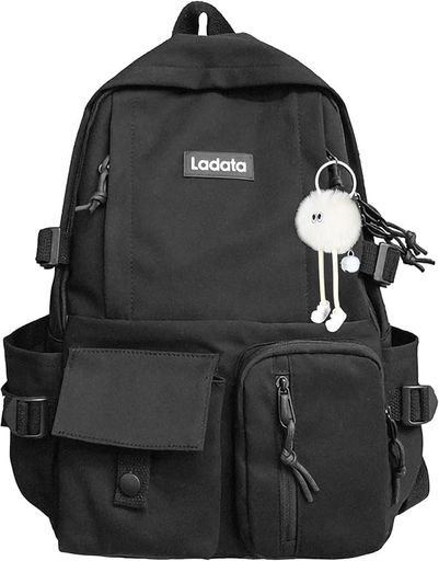 [FUXNGZI]リュックレディース大容量軽量人気通勤通学旅行可愛いファーボールペンダントリュックサック..