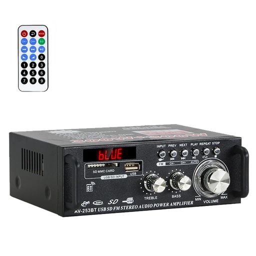 Topsky パワーアンプ オーディオサウンドアンプ アンプ Bluetooth HIFI デジタルアンプ 最大出力80W オーディオ AV-253BT RCサポート 110V対応 車載 家庭用 USB パーティー用 忘年会 新年会 結婚式 リ…