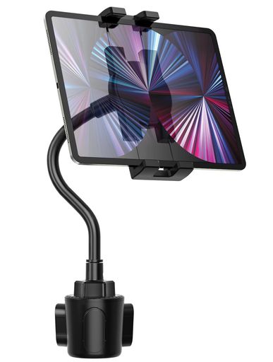 Charchendo車載ホルダータブレットカップホルダーグースネックiPadスタンドドリンクホルダータブレット..