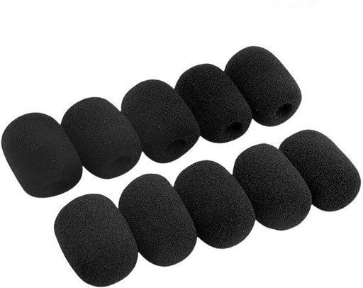 【パッケージ内容】色:黒;個数:10個;30mmx20mmx穴径8mm伸縮性があるので直径13mm程度までのマイクにお使い頂けます。 【伸縮性】伸縮性のあるスポンジ、スポンジで引っ張れば伸びますので。1~2mmのサイズの誤差がある場合も装着可能。弾力性が良い、通気性の良い素材と良い響き効果です。 【素材】:スポンジ。素材の密度が高く、シっとりとした質感で手触りが良いです。 【目的】オフィスや家庭内の空調音、屋外の雑音、PCや電子機器の動作音といった生活雑音をノイズキャンセリングします。機能:音質の改善、雑音の防止に。マイク部分の保護やホコリなどの侵入の防止に、風や呼吸音などの雑音の軽減に役立ちます。 【幅広い用途】会話時の息や風を遮断し。電話会議、楽器、講演会、インタビュー、フィールドレコーディングのために最高です。コールセンターや飲食店、バスの運転手様など業務用にどうぞ。