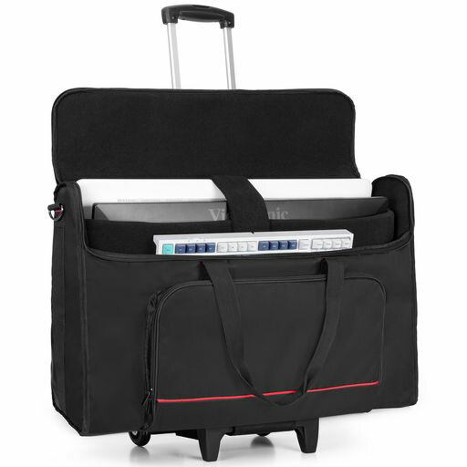 TrunabLCD用キャリングバッグ27インチ用ホイール付き液晶ディスプレイ用キャリングバッグ2枚収納モニターバッグ