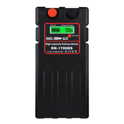 Vintekyダイワシマノ電動リール用DN-1700NSスーパーリチウム互換バッテリー充電器セット14.8V7800mAh日..